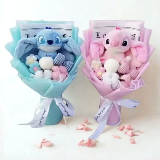 Bukiet prezentowy z pluszakiem i słodkościami💕